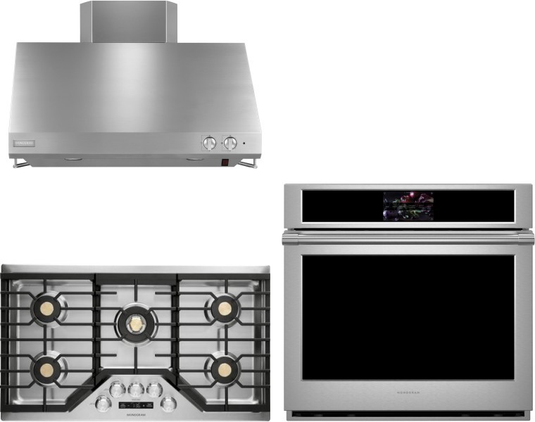 Monogram 3 Piece Kitchen Appliances Package in Stainless Steel MOCTWORH105