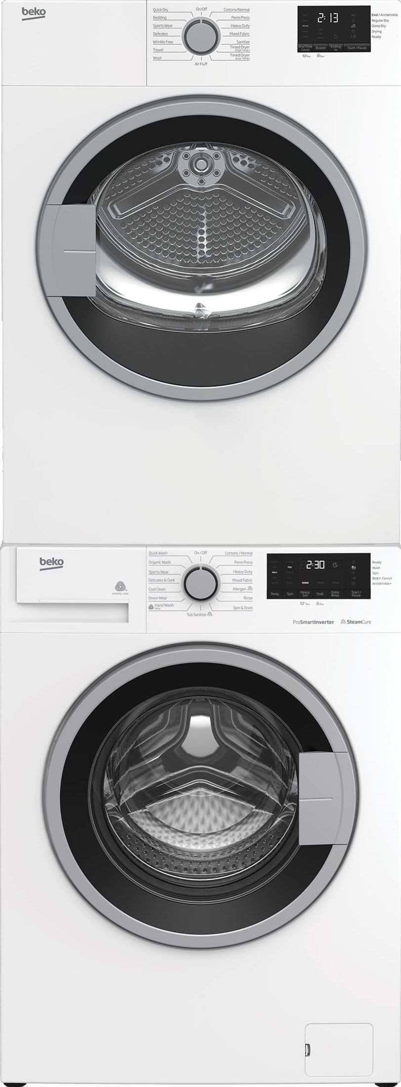 Beko Front Load Washer & Dryer Set BEWADREC02