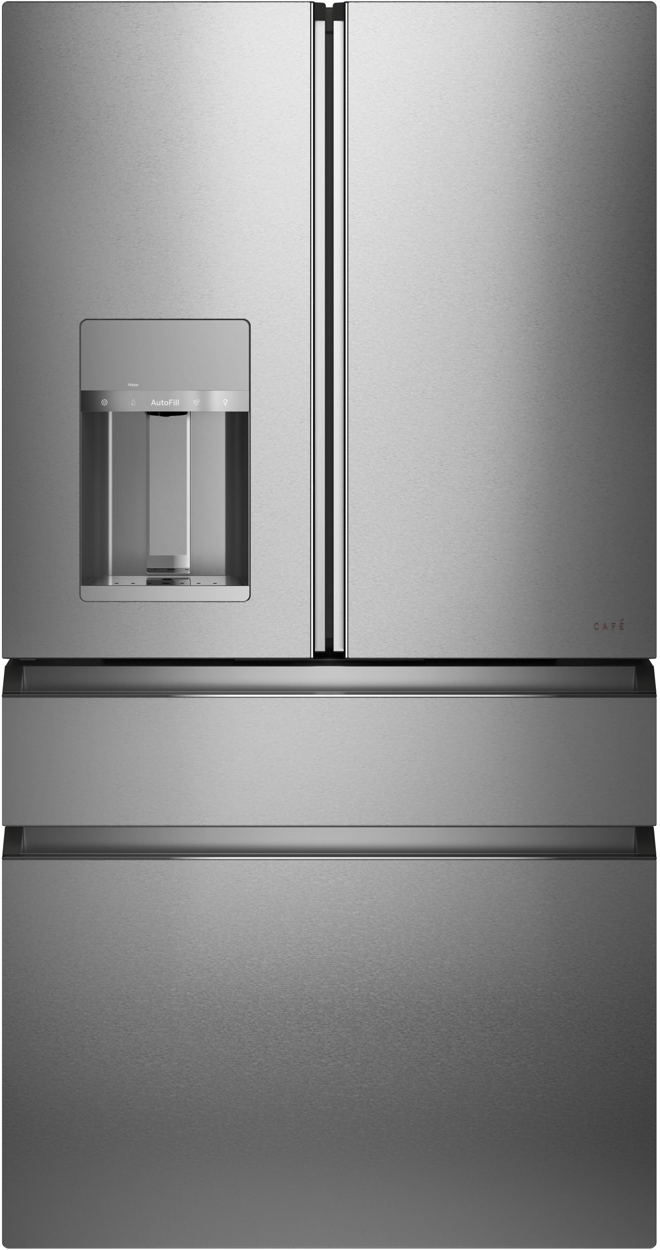 Cafe 36 Inch Modern Glass 36 French Door Refrigerator CVE28DM5NS5