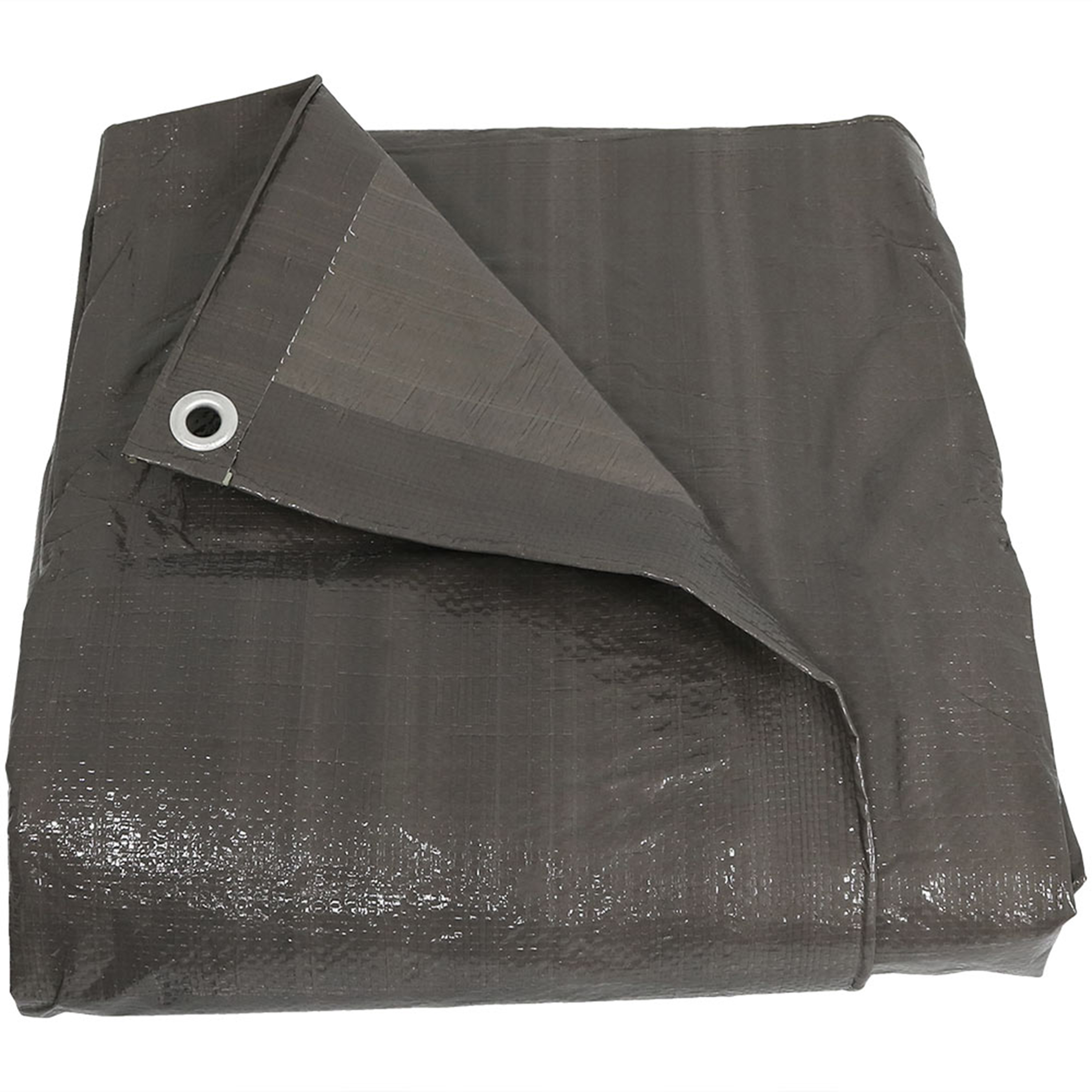 Sunnydaze Waterproof Multi-Purpose Poly Tarp, Color and Size Options Available, Dark Grey, 30-feet x 40-feet