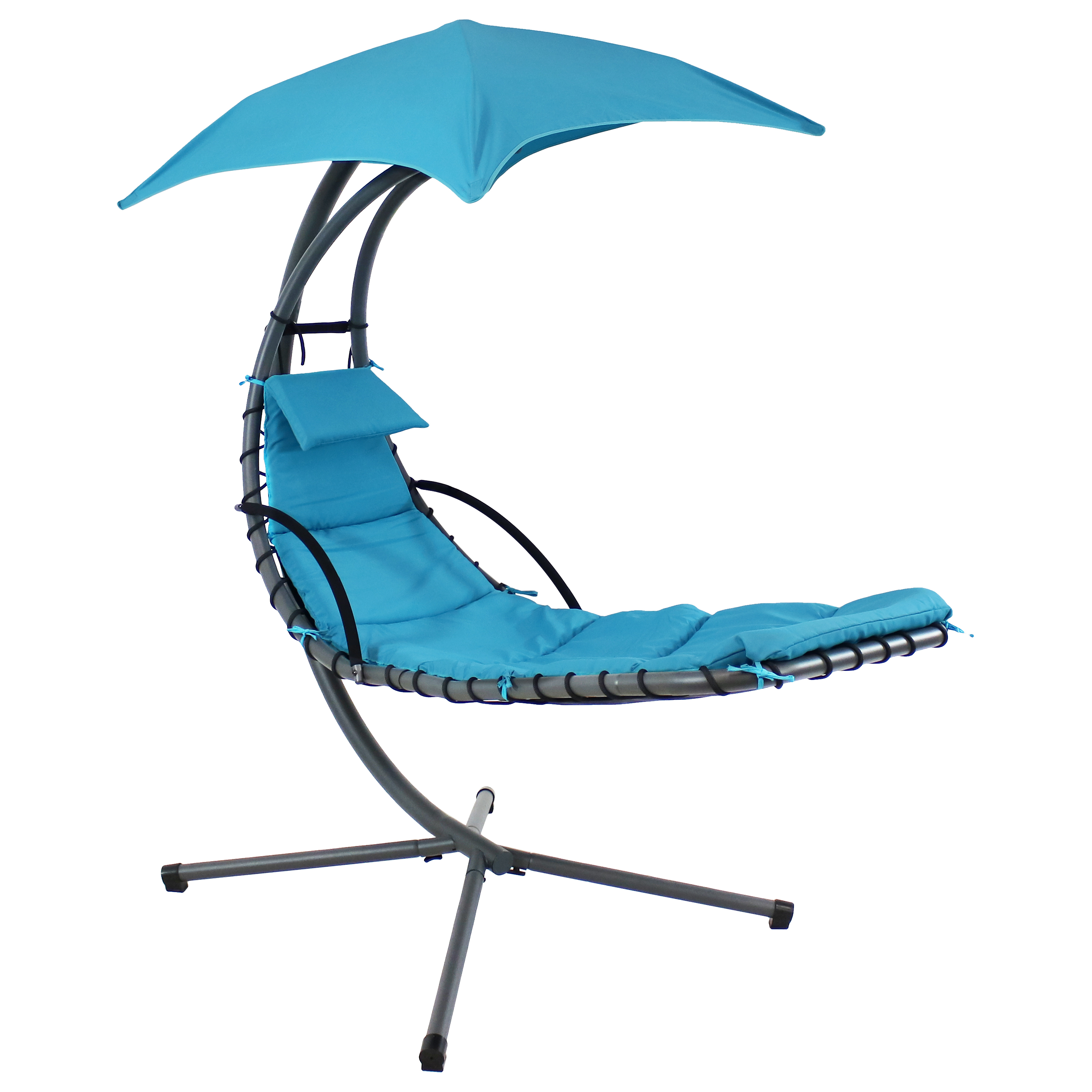 Sunnydaze Floating Chaise Lounge Chair, Teal