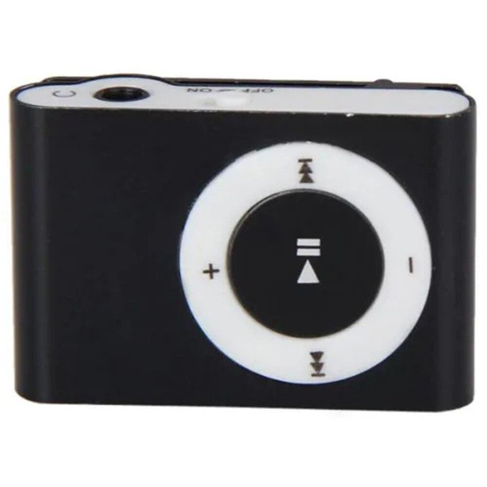 Mini Shuffling MP3 Player with USB Cable and Headphones / Black