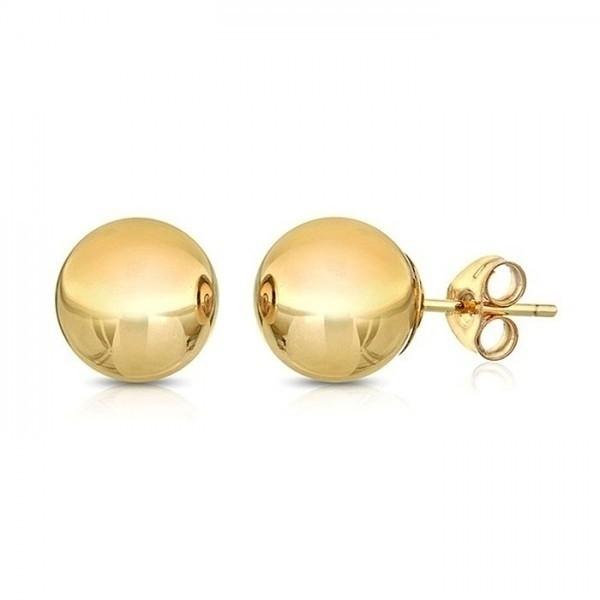 Solid 14K Gold Ball Stud Earrings - Assorted Sizes / 3mm