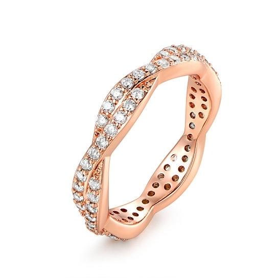Silvertwist Ring - Assorted Colors and Sizes / Rose Gold / 9