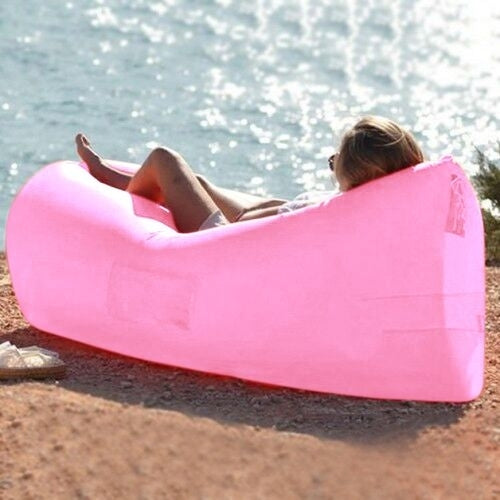 Outdoor Inflatable Lounger - Assorted Colors / Pink