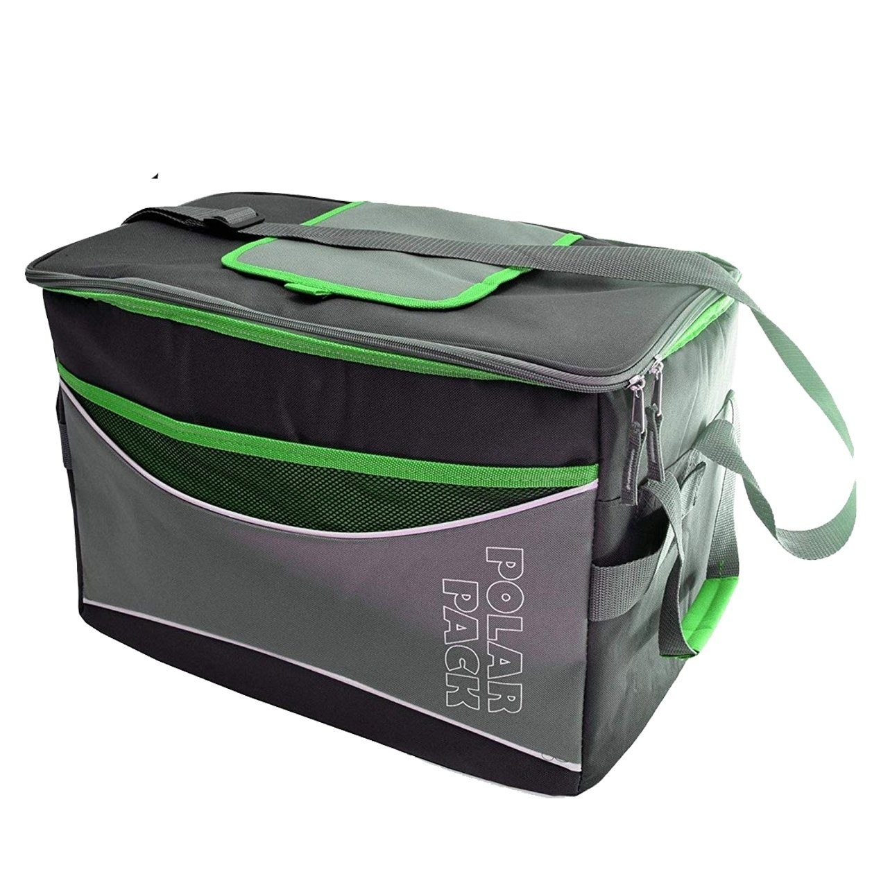 Polar Pack Extra Large 48 Can Insulated Collapsible Cooler Bag - Assorted Colors / Lime