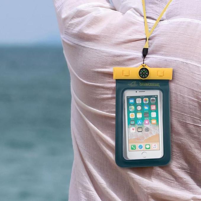 Waterproof Smartphone Pouch with Compass
