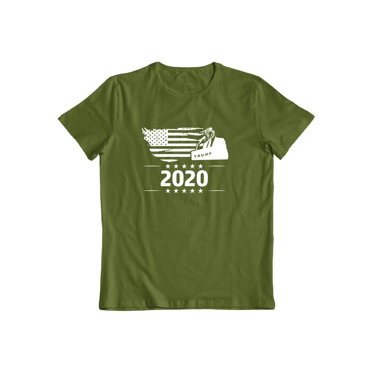 Trump 2020 T-Shirt for Men and Women / Military Green / 2XL