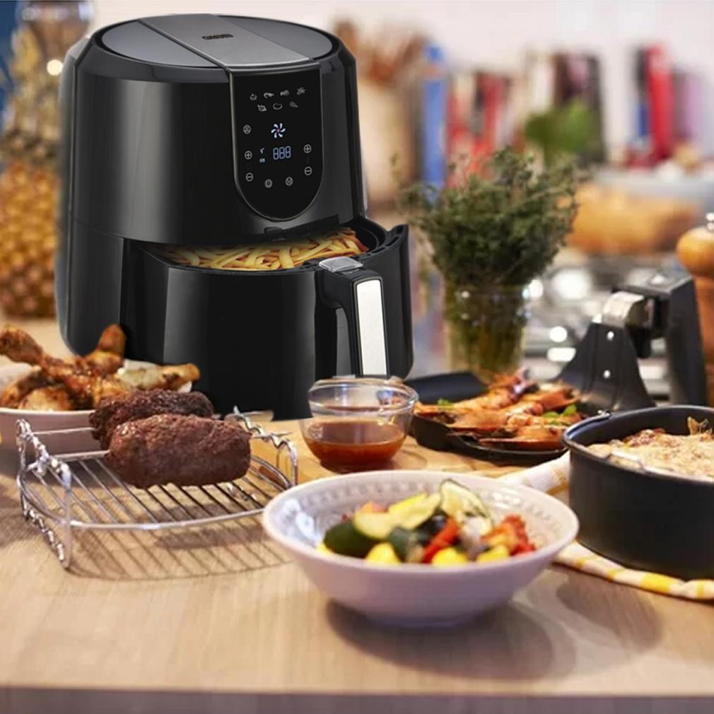 Emerald Air Fryer 5.2 Liter Capacity w/ Digital LED Touch Display