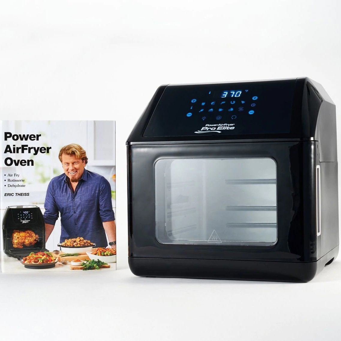 Power Air Fryer 10-in-1 Pro Oven 6-qt with Cookbook / Black