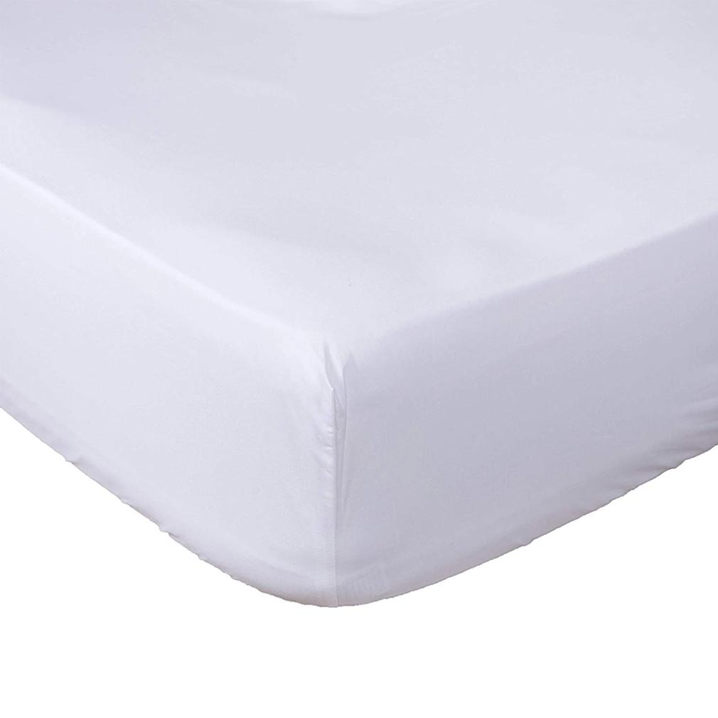 Premium Fitted Bottom Sheet - Assorted Colors and Sizes / White / Queen