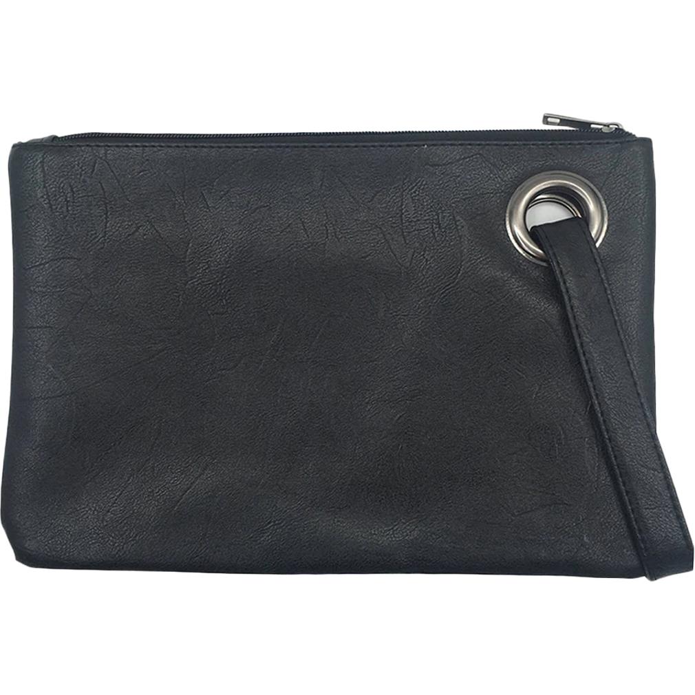 Fashion Solid Women&#39;s Envelope Bag / Black