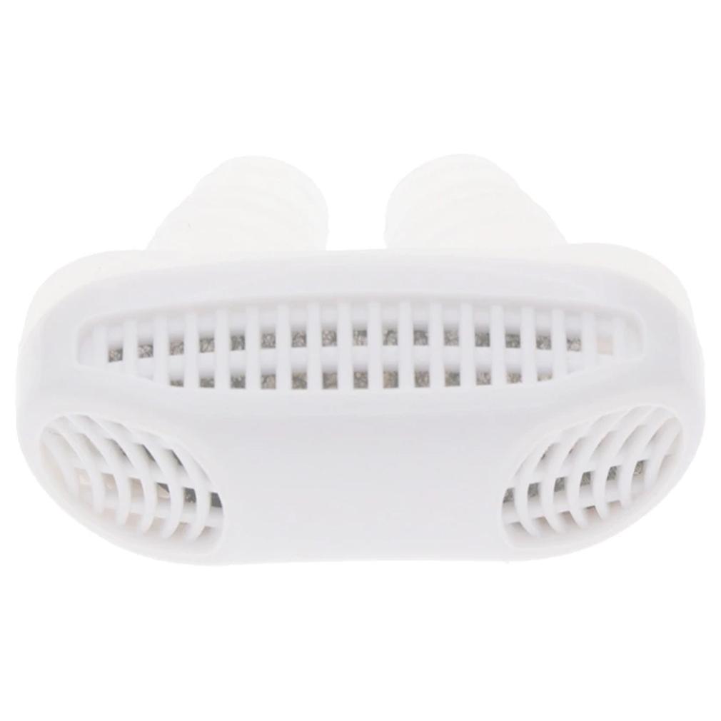 Mini CPAP Anti-Snoring Sleep Apnea Nasal Device &amp; Case / White