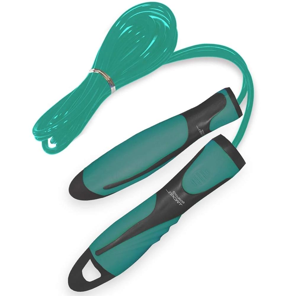 Aduro Sport Speed Jump Rope with Rubberized Non-Slip Handles / Turquoise