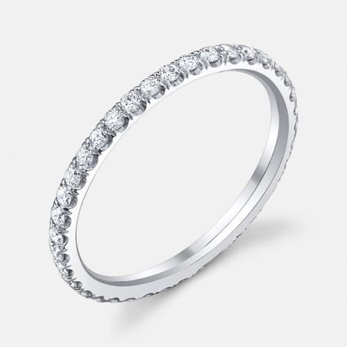 Eternity Ring for Women / Silver / 6