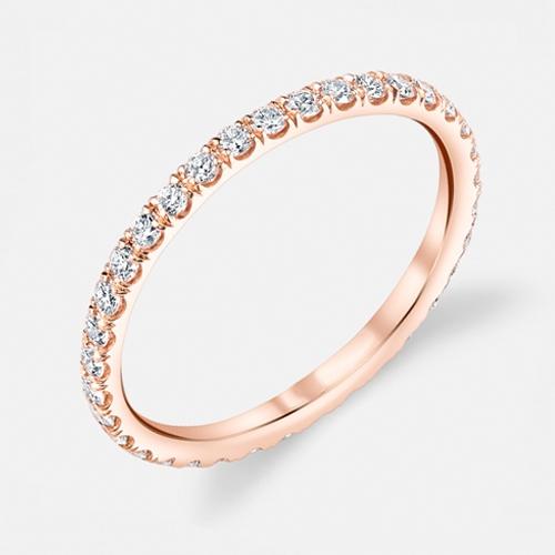 Eternity Ring for Women / Rose Gold / 6
