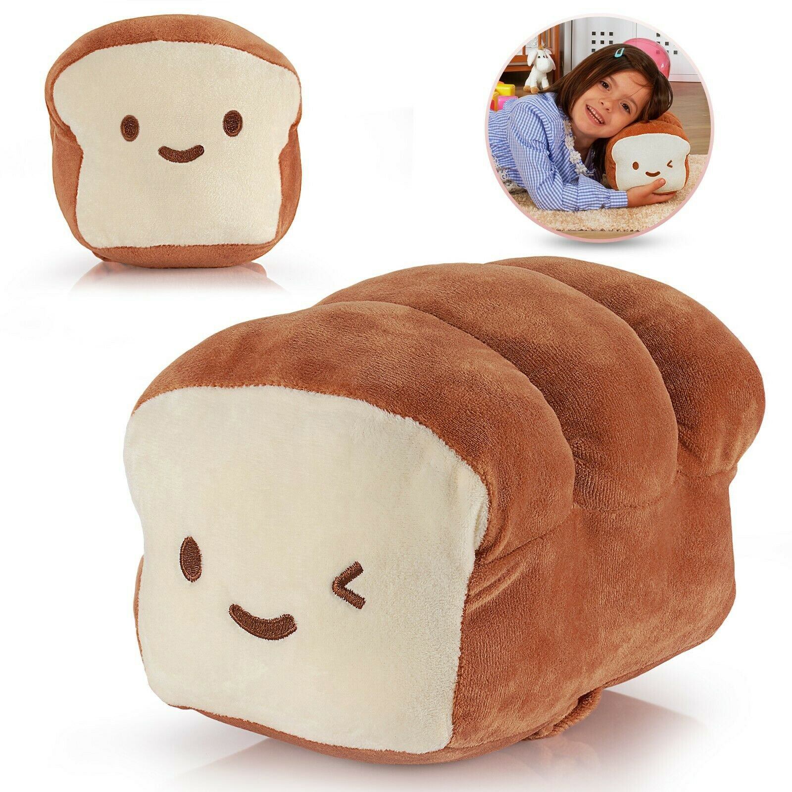 Bread Plush Pillow Cushion Doll Cotton Food Decoration for Home Interior and Kids
