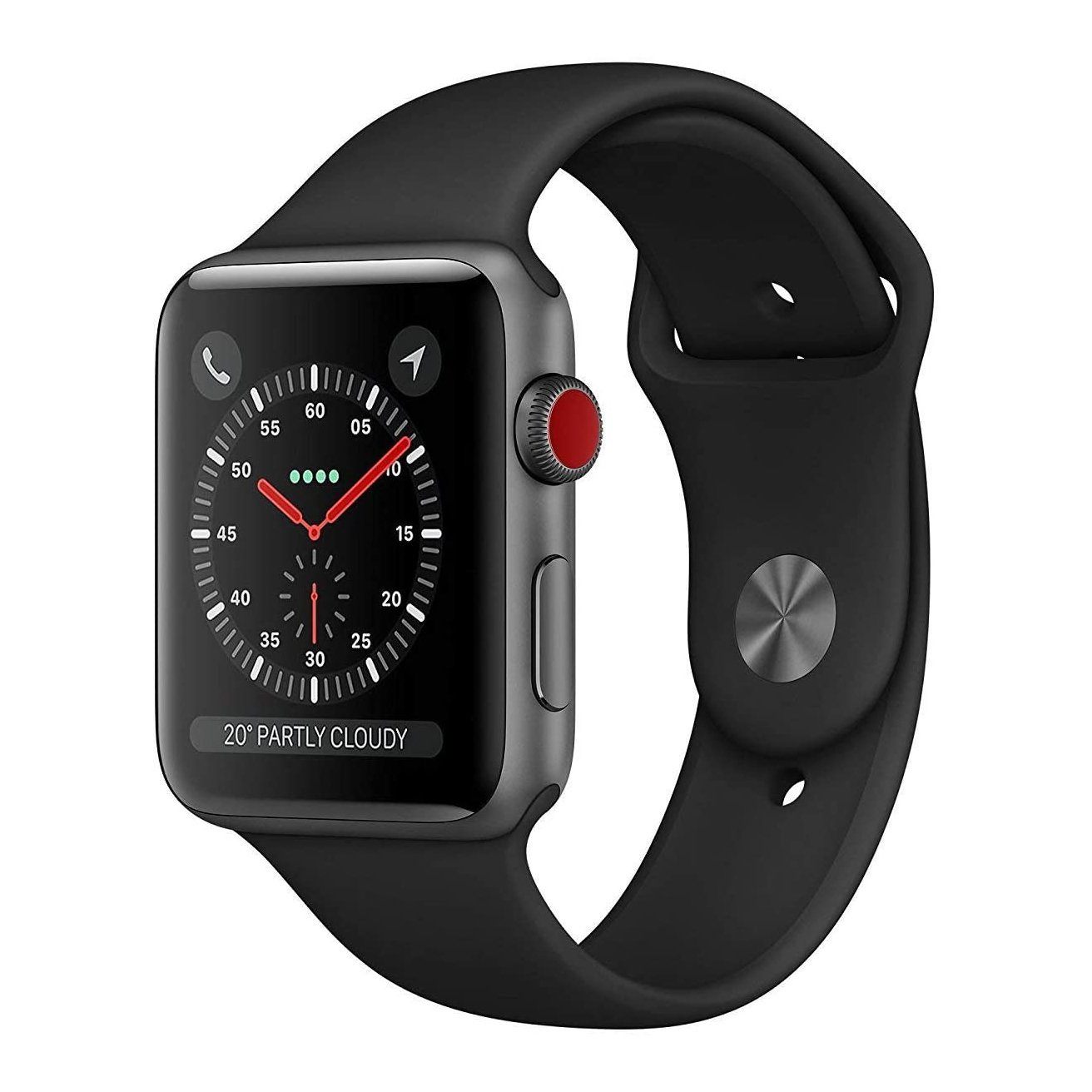 Apple Series 3 Watch GPS + Cellular / Black / 42 mm