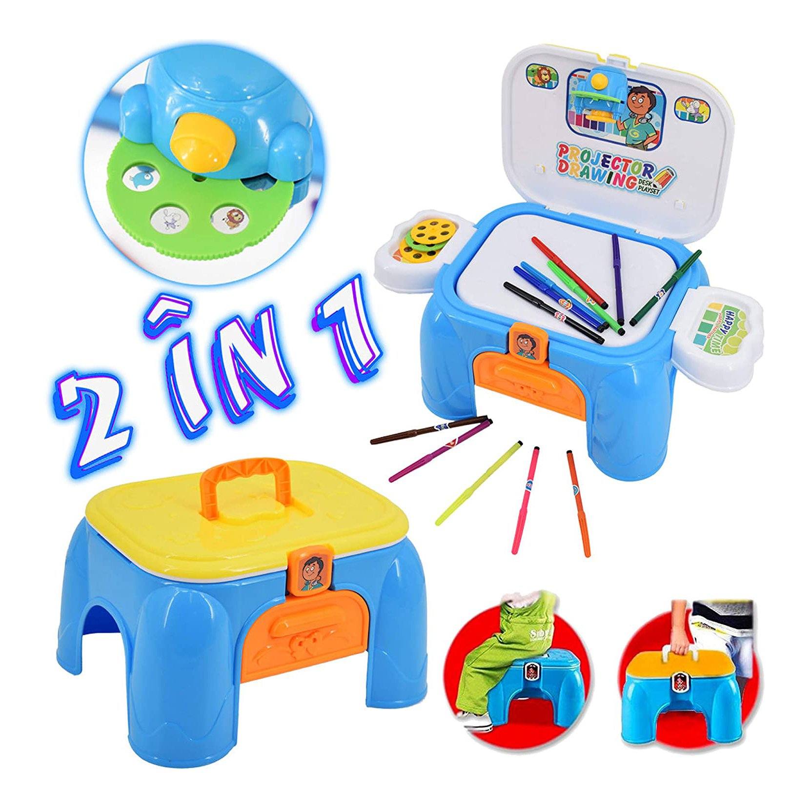 Toy Chef Kids Projector Magnetic Drawing Doodle Board for Toddlers