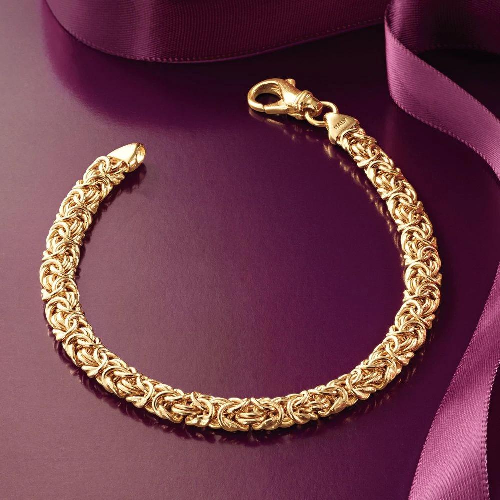 Byzantine Chain Bracelet in 18K Gold Plated