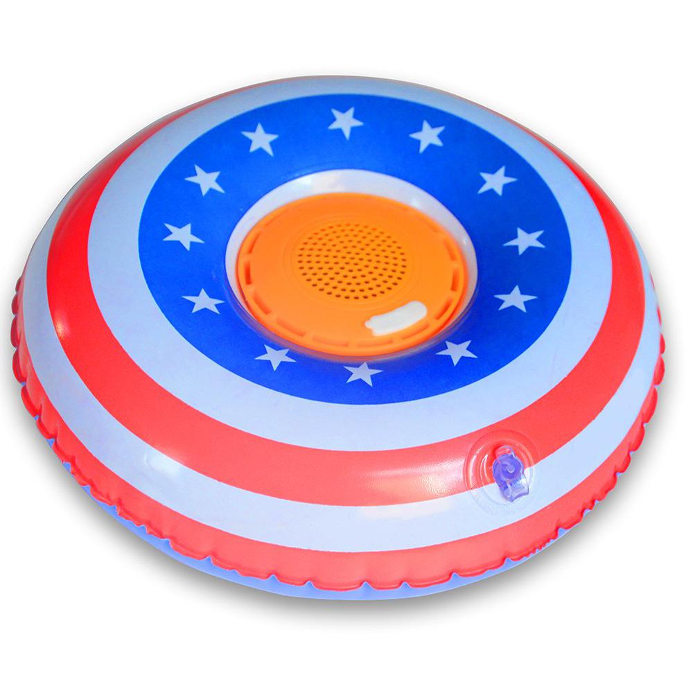 Aduro Pool Party Wireless Bluetooth Floating Bathtub Speaker / American Flag