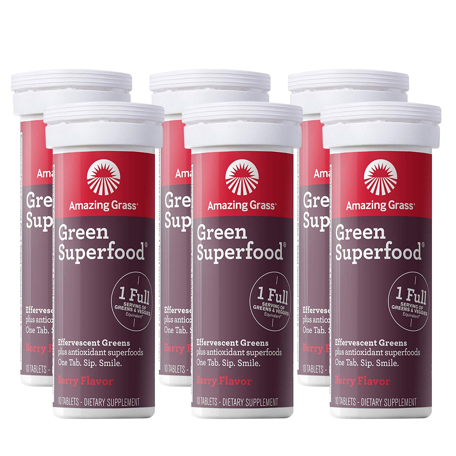 Amazing Grass Green Superfood Water Flavoring Tablet with Antioxidants and Alkalizing Greens / Berry