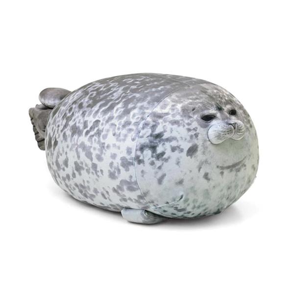 Fluffy Plush Seal Pillow / Medium