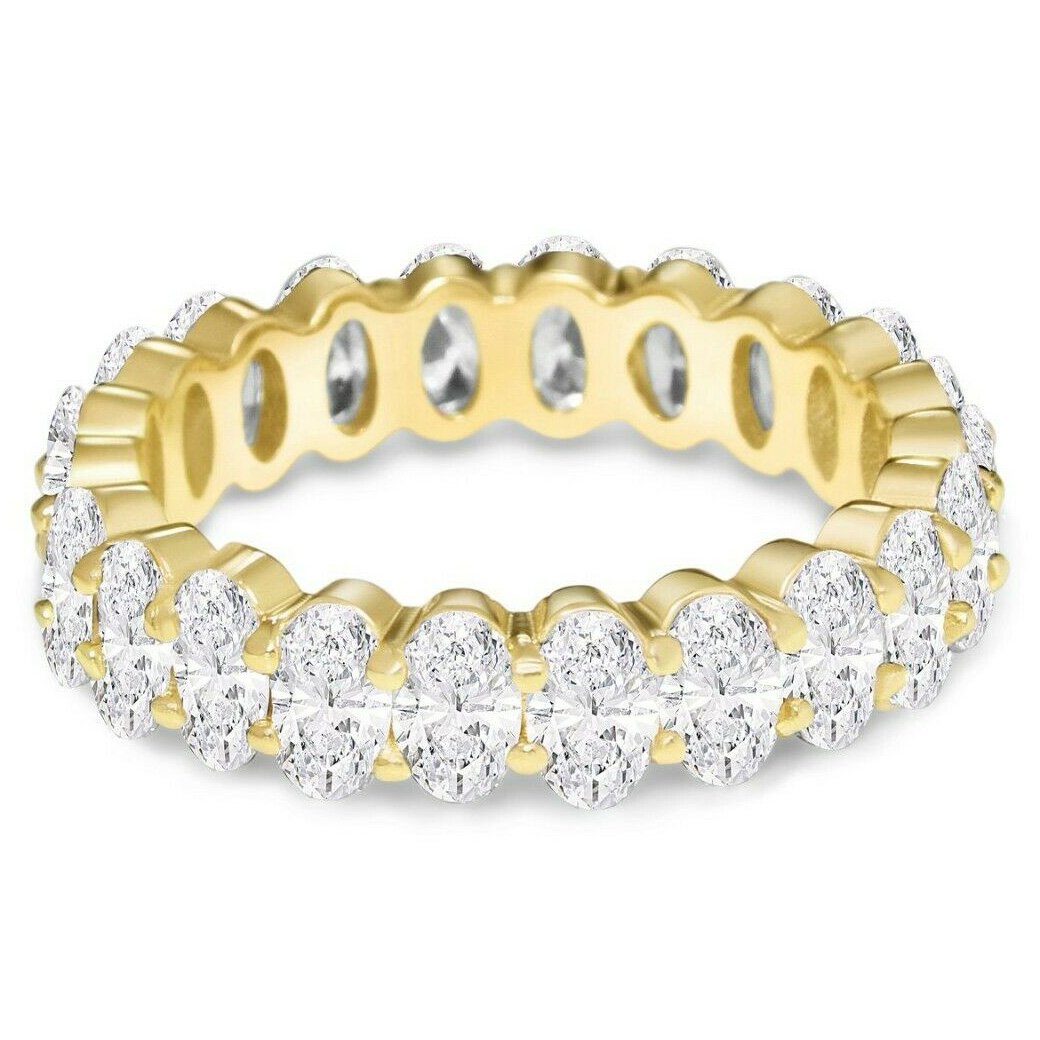 Small Oval Eternity Ring / Gold / 5
