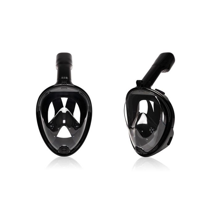 Breathefree GoPro Compatible Snorkel and Scuba Mask / Black / L/XL