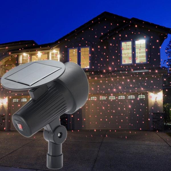 Solar-Powered Holiday Laser Lights Projector