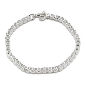 Silvertone Retro Chain Bracelet