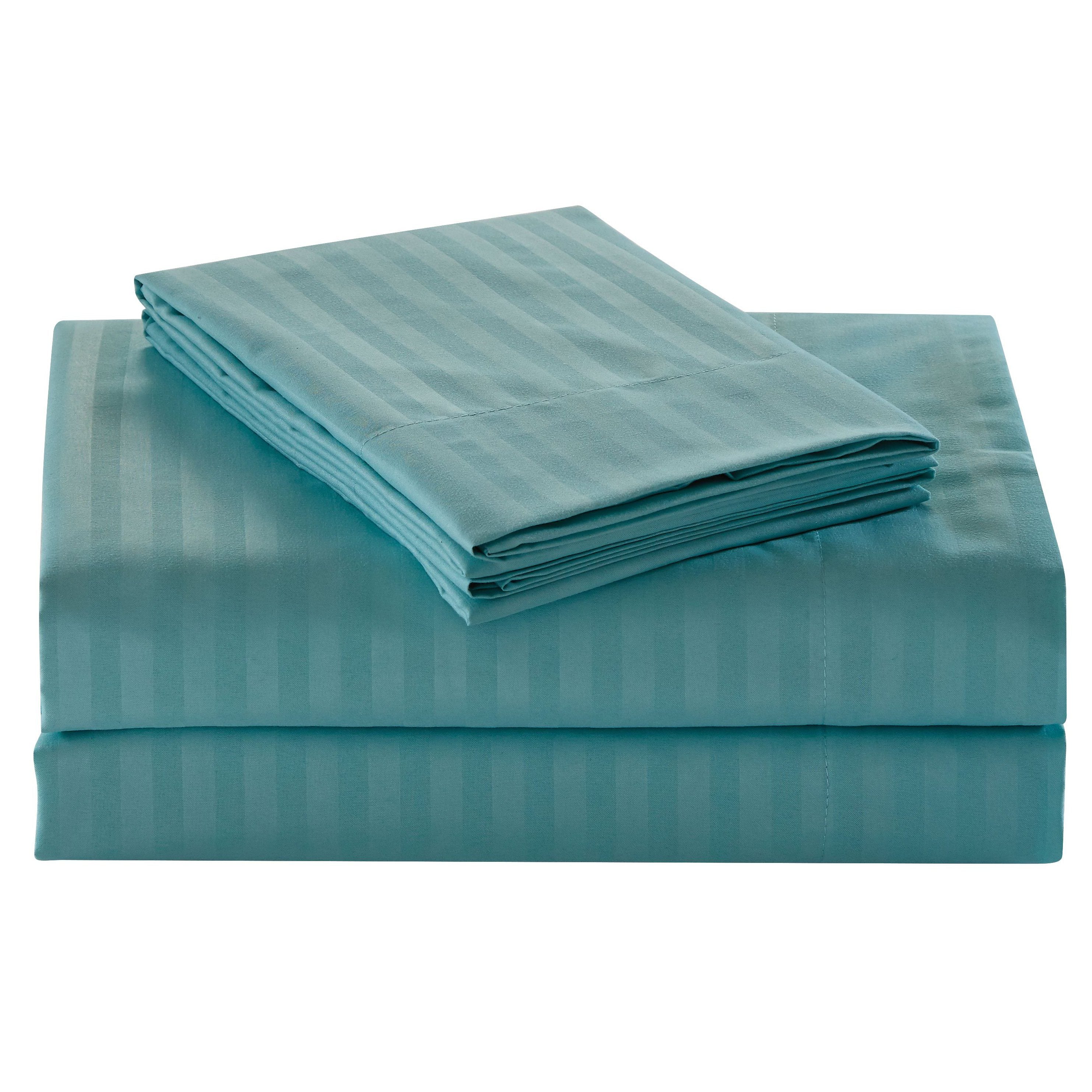 Embossed Microfiber Sheets / Turquoise / Queen