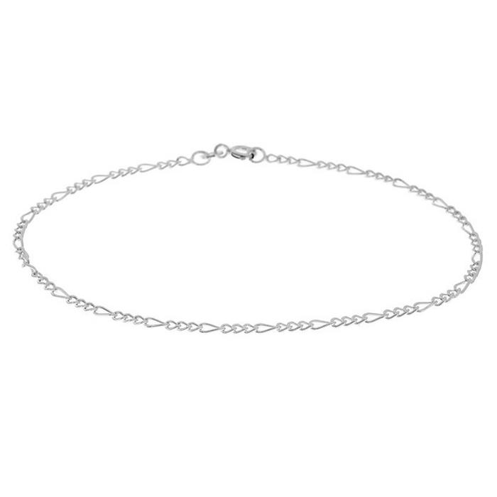 Sterling Silver Italian Made Anklets / Figaro