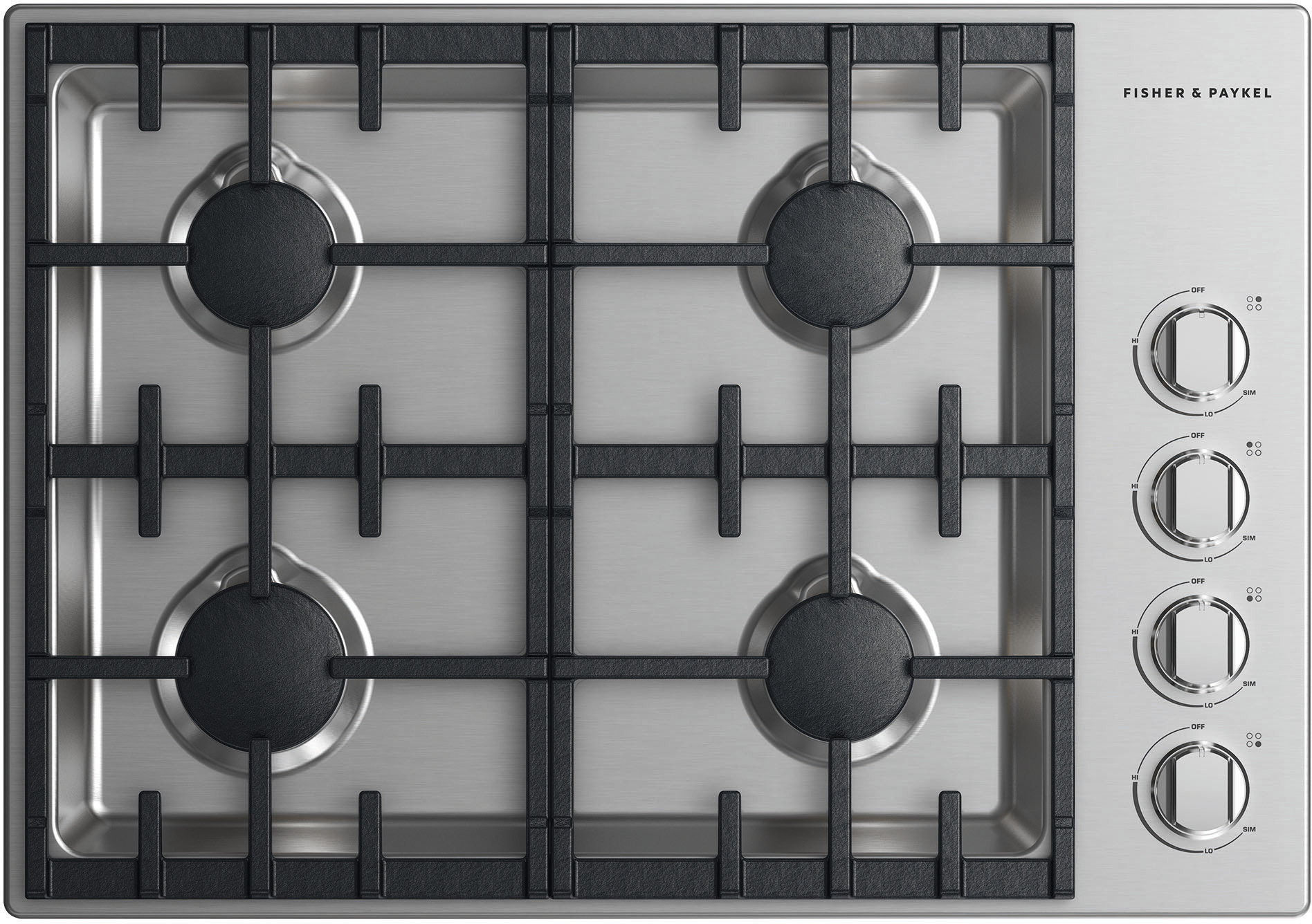Fisher & Paykel Series 7 Professional 30 Natural Gas Drop-In Cooktop CDV3304N