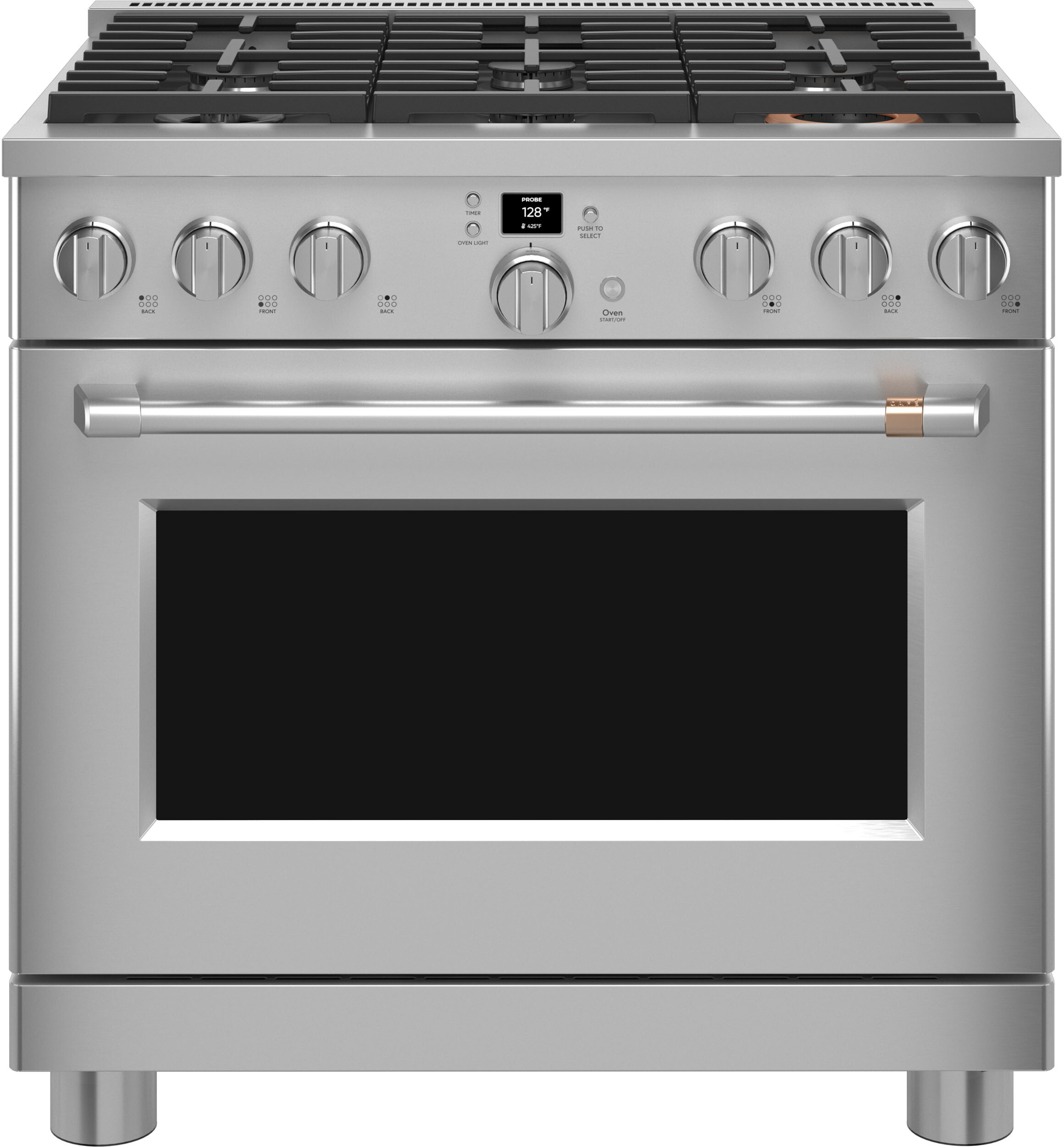 Cafe Professional 36 Freestanding Natural Gas Range CGY366P2TS1