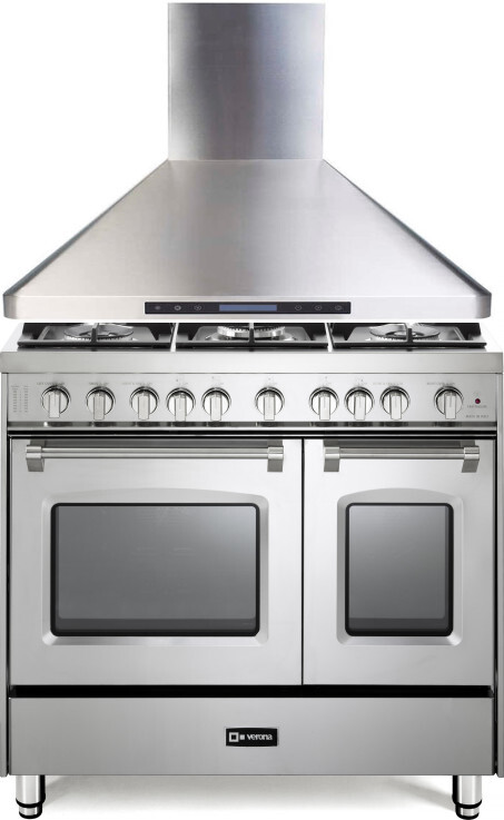 Verona 2 Piece Kitchen Appliances Package with Gas Range in Stainless Steel VERAHO220