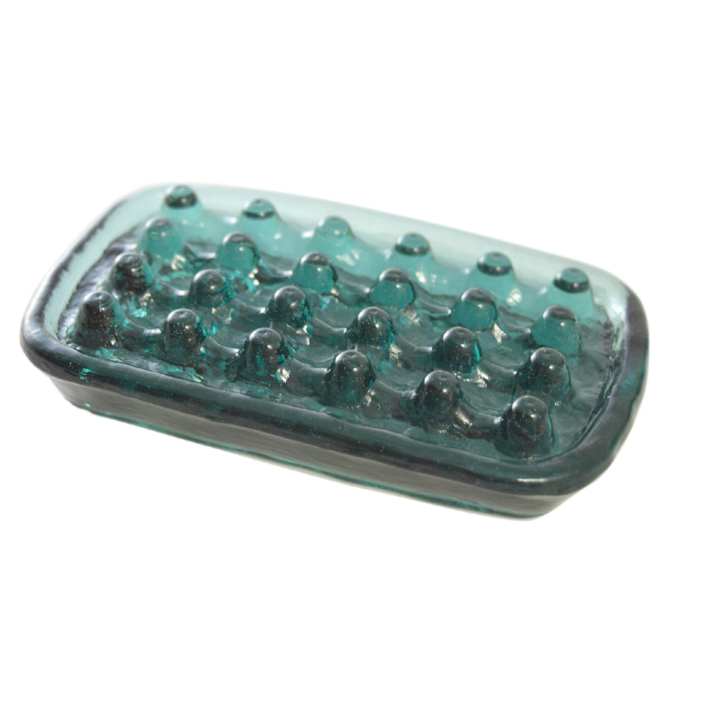 Tufted Solid Glass Soap Dish