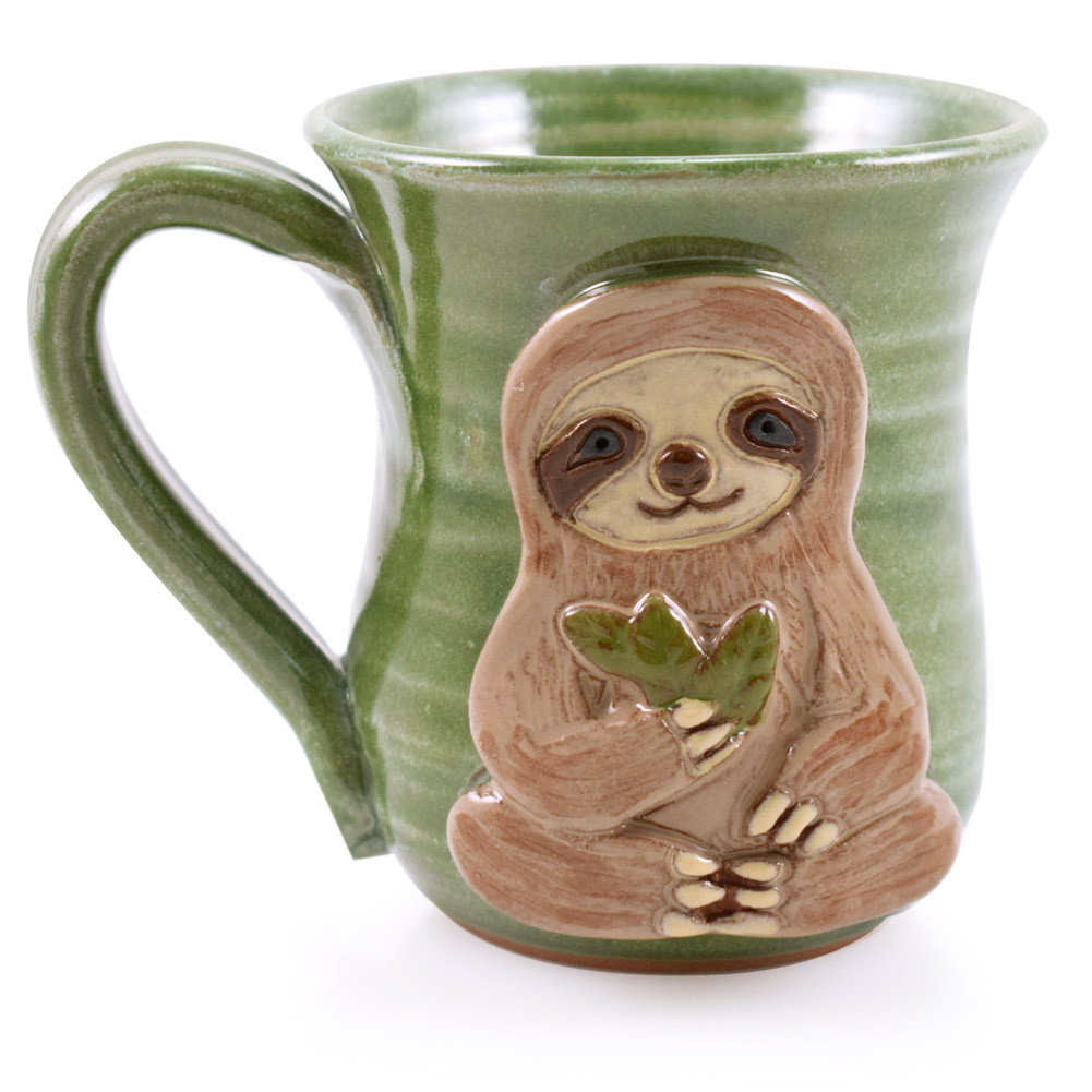 Three-Toed Sloth Stoneware Coffee Mug