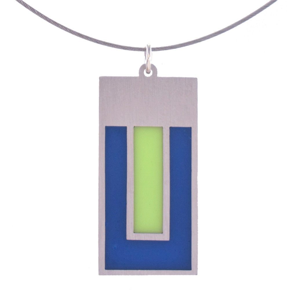 Modern Style Stainless Steel Color Field Pendant