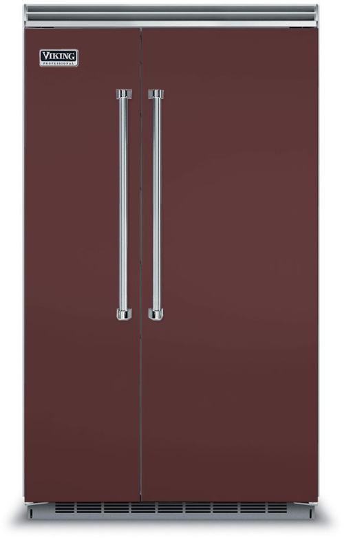 Viking 48 Inch 5 48 Built In Counter Depth Side-by-Side Refrigerator VCSB5483KA