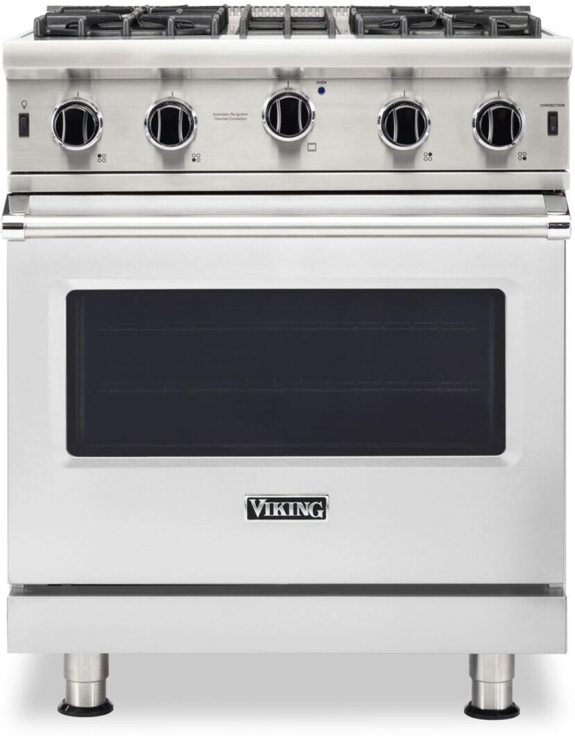 Viking 5 30 Freestanding Natural Gas Range VGIC53024BSS