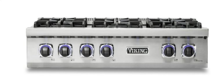 Viking 7 36 Natural Gas Rangetop VRT7366BSS