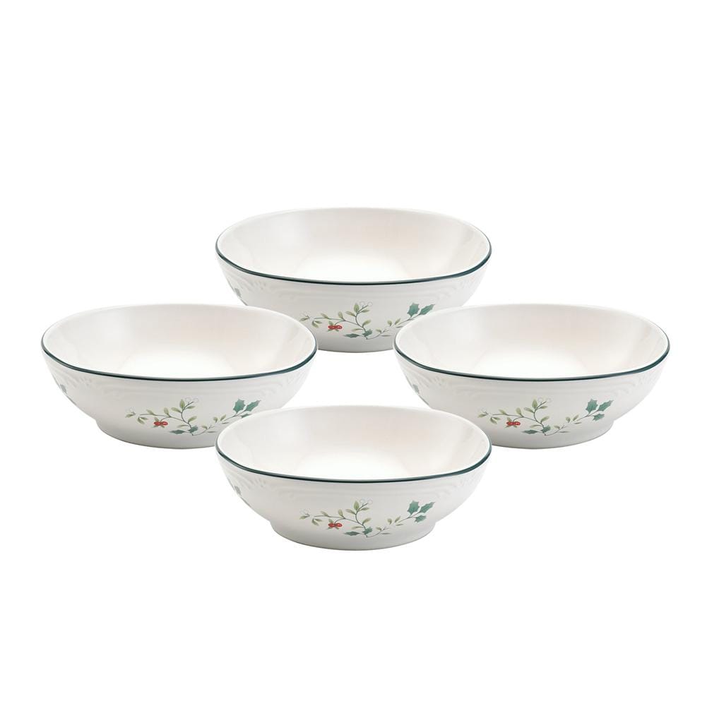Winterberry® Set of 4 Square Soup Cereal Bowls