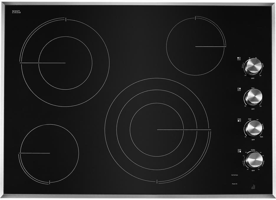 JennAir Lustre Stainless 30 Electric Drop-In Cooktop JEC3430HS
