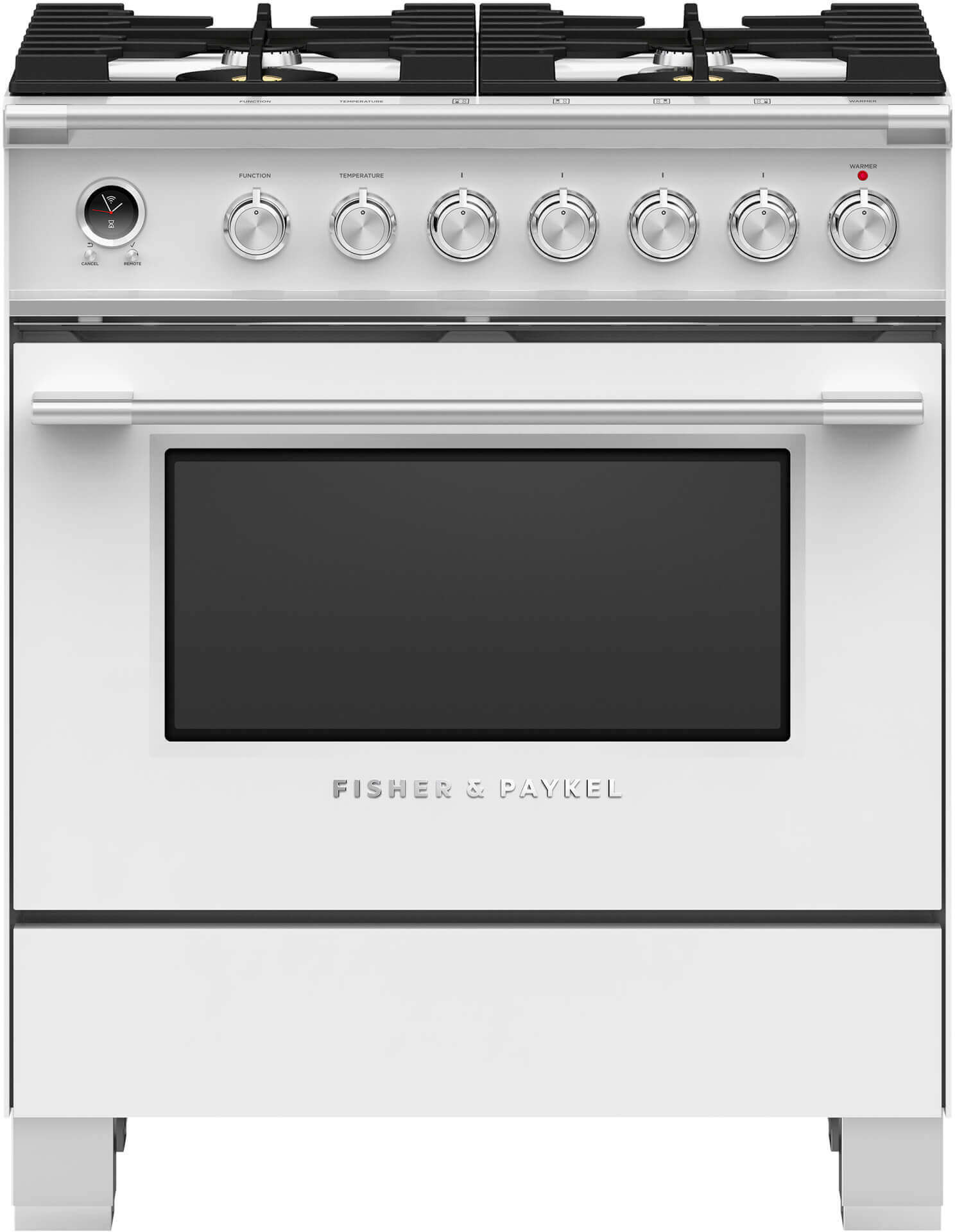 Fisher & Paykel Series 9 classic 30 Freestanding Dual Fuel Natural Gas Range OR30SCG6W1