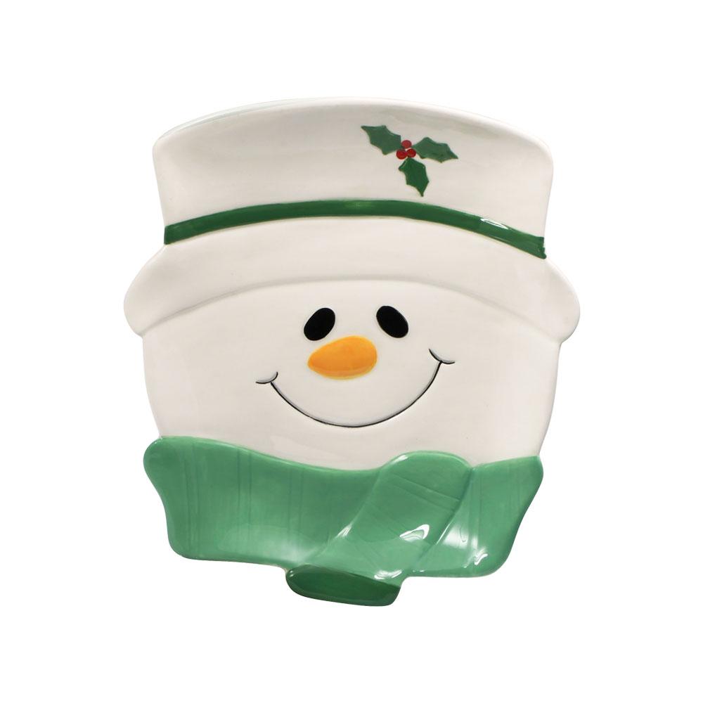 Winterberry® Snowman Figural Cookie Plate