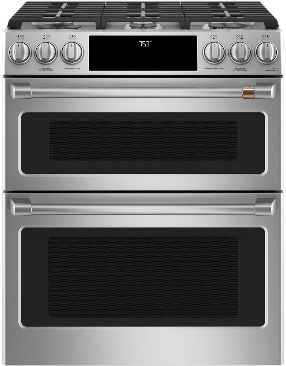 Cafe 30 Slide-In Natural Gas Range CGS750P2MS1