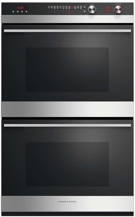 Fisher & Paykel Series 9 Contemporary 30 Double Electric Wall Oven OB30DDEPX3N