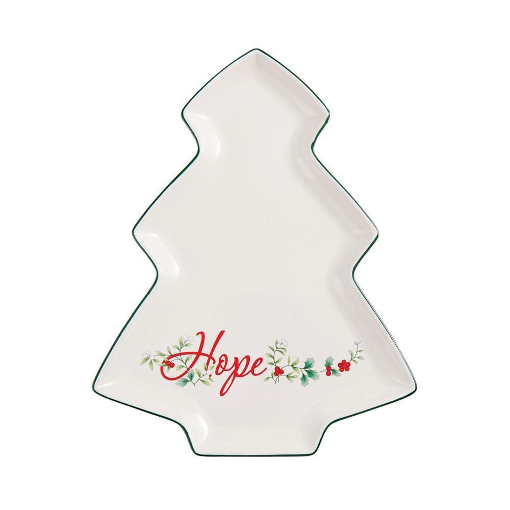 Winterberry® Hope Christmas Tree Plate