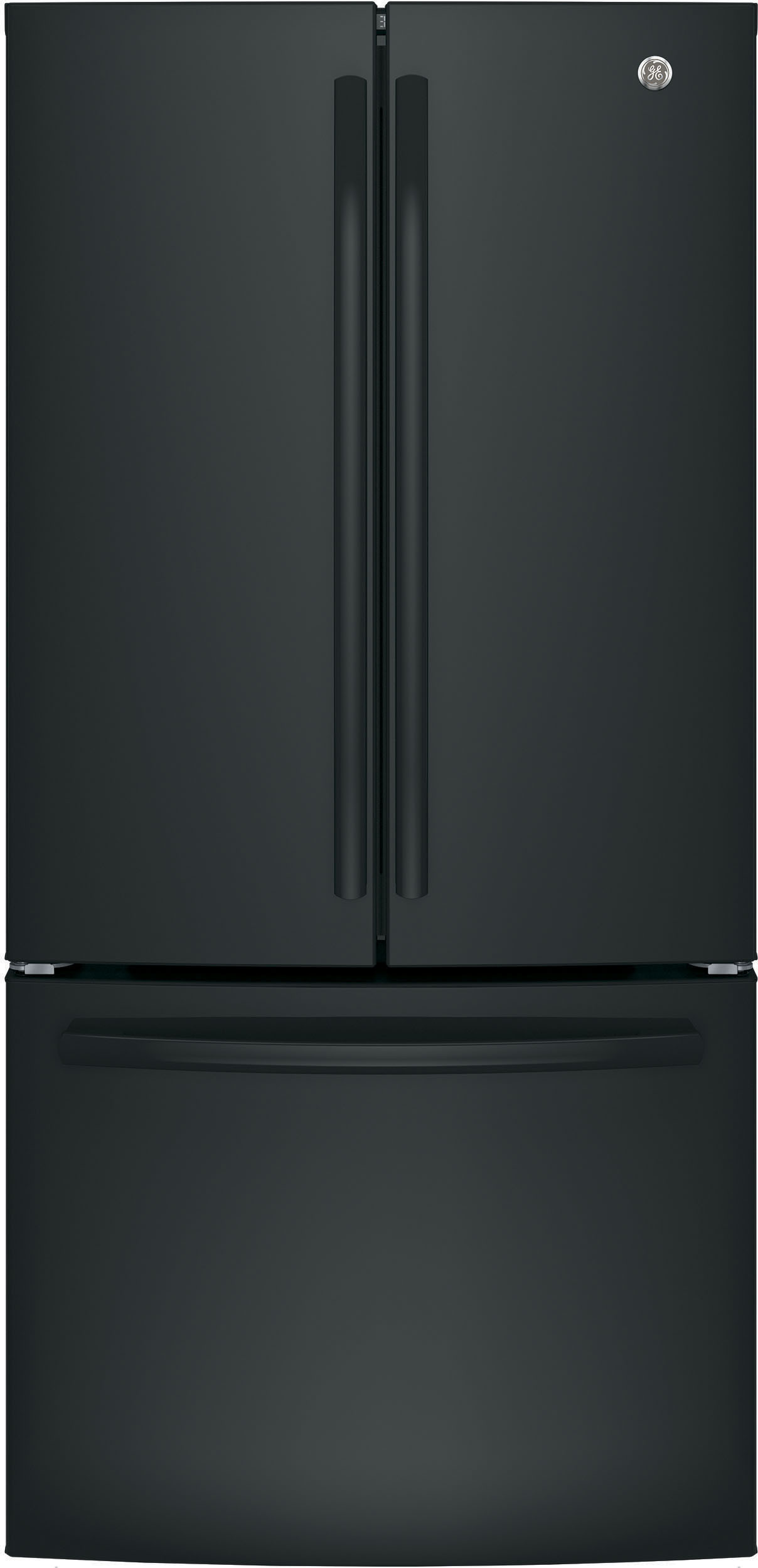 GE 33 Inch 33 French Door Refrigerator GNE25JGKBB